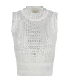Ermanno Scervino Crystal-embellished Tank Top In White