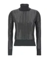 Ermanno Scervino Crystal Sweater Sweaters And Cardigans Gray In Black