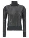 Ermanno Scervino Crystal Sweater Sweaters And Cardigans Gray In Black