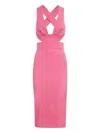 Ermanno Scervino Cut-out Dress In Pink