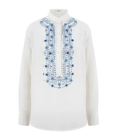 Ermanno Scervino Cutwork Embroidered Blouse In Multi