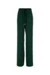 Ermanno Scervino Trousers Elastic Waistband Wide Leg In Green