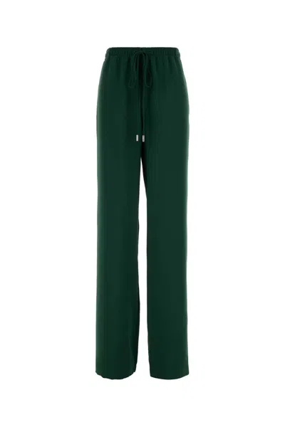 Ermanno Scervino Pantalone In Poliestere Verde Scuro  Donna In Green
