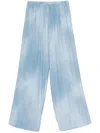 Ermanno Scervino Dart-detailing Trousers With Embroidered Motif