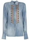 ERMANNO SCERVINO DENIM BUTTONED SHIRT