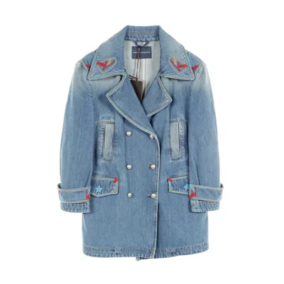 Ermanno Scervino Denim Jacket Cotton Blue