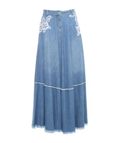 Ermanno Scervino Denim Skirt