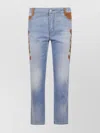 Ermanno Scervino Denim Trousers With Pockets And Loops In Multi