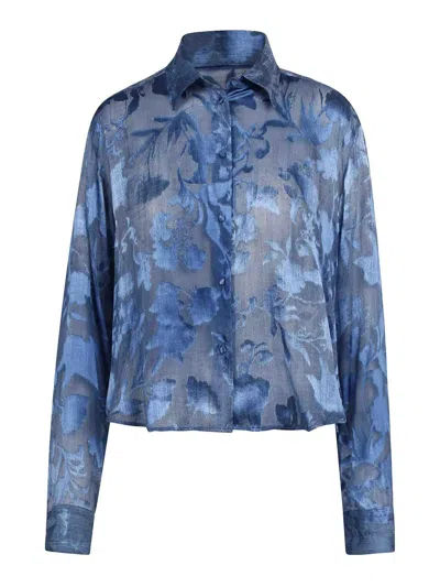 Ermanno Scervino Devor Shirt With Denim Printing