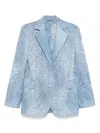 Ermanno Scervino Devoré-effect Single-breasted Blazer