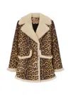 Ermanno Scervino Double-breasted Coat In Brown