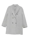 Ermanno Scervino Double-breasted Coat In Gray