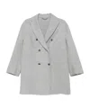 Ermanno Scervino Double-breasted Coat In Gray