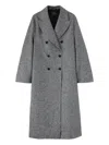 Ermanno Scervino Double-breasted Coat In Gray