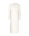 Ermanno Scervino Double-breasted Virgin Wool Trench Coat In White