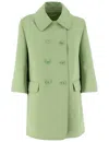 Ermanno Scervino Double-breasted Coat With Logo Buttons