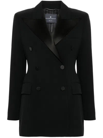 Ermanno Scervino Double-breasted Dinner Jacket In Black