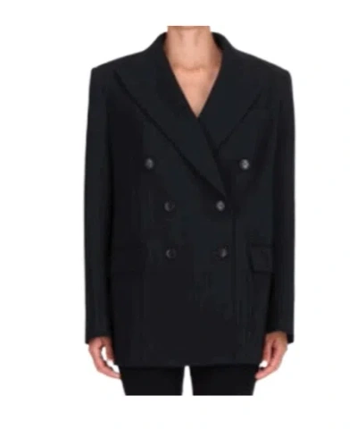 Ermanno Scervino Double-breasted Suit Jacket In Black
