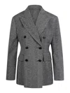 Ermanno Scervino Double-breasted Viscose Jacket In Multi