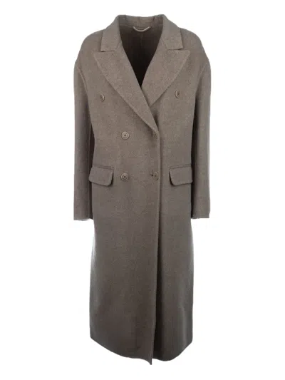 ERMANNO SCERVINO DOUBLE-BREASTED WOOL COAT