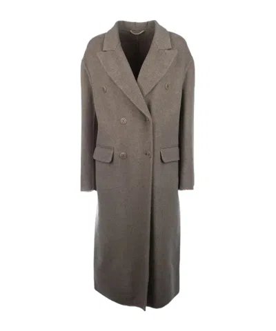 ERMANNO SCERVINO DOUBLE-BREASTED WOOL COAT