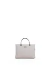 Ermanno Scervino Double Handle Bag Small Sand Leather