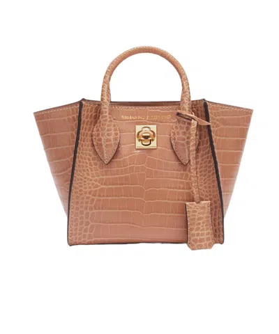Ermanno Scervino Double Handle Shoulder Bag In Beige