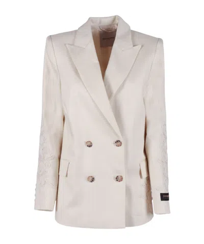 Ermanno Scervino Double-breasted Suit Jacket In Multi
