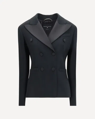 Ermanno Scervino Double-breasted Tuxedo Jacket In Blue