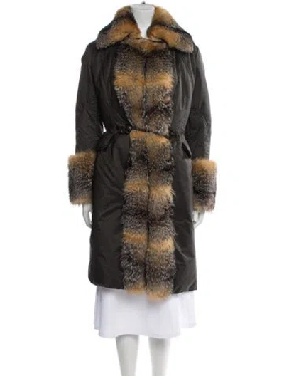 Pre-owned Ermanno Scervino Down Coat In Green