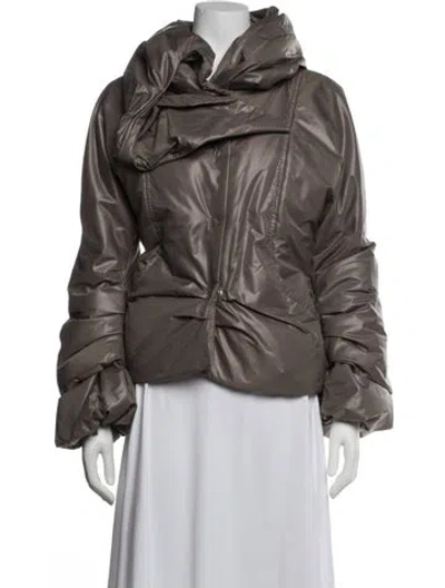 Pre-owned Ermanno Scervino Down Jacket In Grey