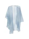 Ermanno Scervino Draped Cape In Blue