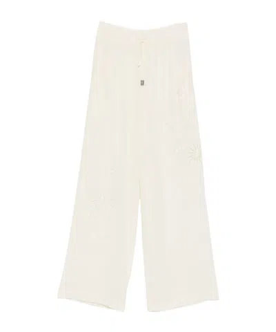 Ermanno Scervino Drawstring Casual Pants In White