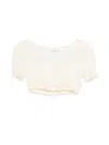 Ermanno Scervino Drawstring Top In White