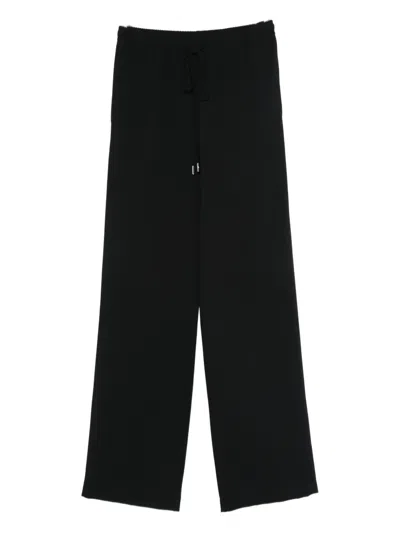 Ermanno Scervino Drawstring Trousers In Black
