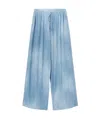 Ermanno Scervino Wide-leg Drawstring Pants In Blue