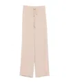 Ermanno Scervino Drawstring Wide-leg Trousers In Brown