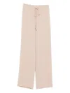 Ermanno Scervino Drawstring Wide-leg Trousers In Neutral