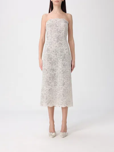 Ermanno Scervino Strapless Lace Dress In White