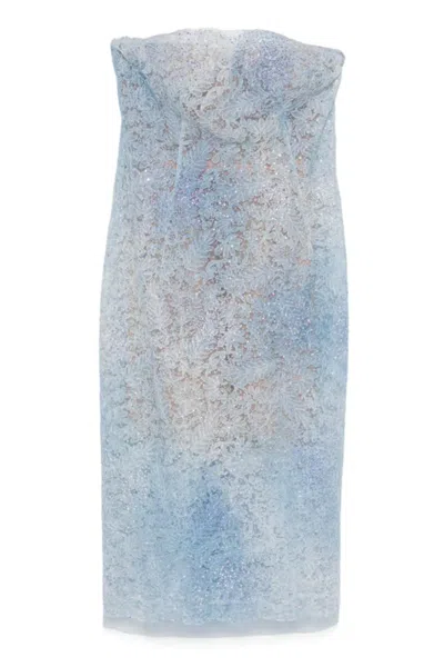 Ermanno Scervino Dresses Clear Blue In Azzurro Blu E Verdi