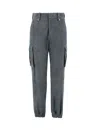 Ermanno Scervino Cargo Trousers In Iron Grigio