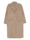 Ermanno Scervino Efezia Coat With Button Closure And Flap Pockets In Neutral