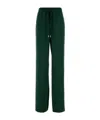 Ermanno Scervino Trousers Elastic Waistband Wide Leg In Green