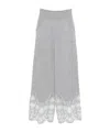 Ermanno Scervino Elastic Waist Casual Pants In Gray