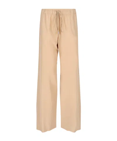 Ermanno Scervino Elastic Waist Casual Pants In Beige