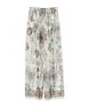 Ermanno Scervino Multicolor Graphic-print Trousers In White