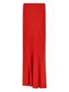 Ermanno Scervino Elastic-waist Midi Skirt In Red