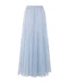 Ermanno Scervino Elastic Waist Skirt In Blue