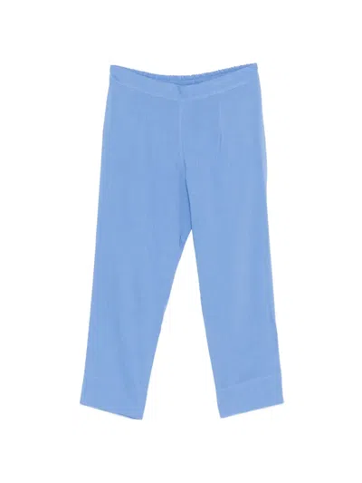 Ermanno Scervino Elasticated-waistband Trousers In Blue