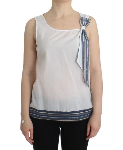 Ermanno Scervino Women    Top Sleeveless Blouse In White